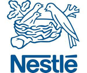 The Nestle brand logo illustrating the endorsed brand architecture model