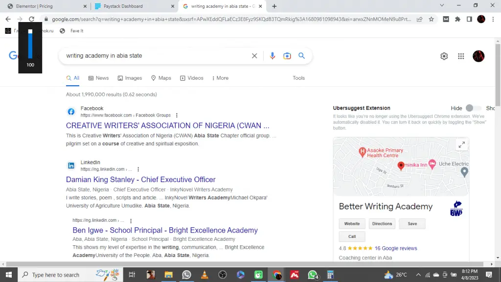 Local SEO Optimization For The Better Writing Academy