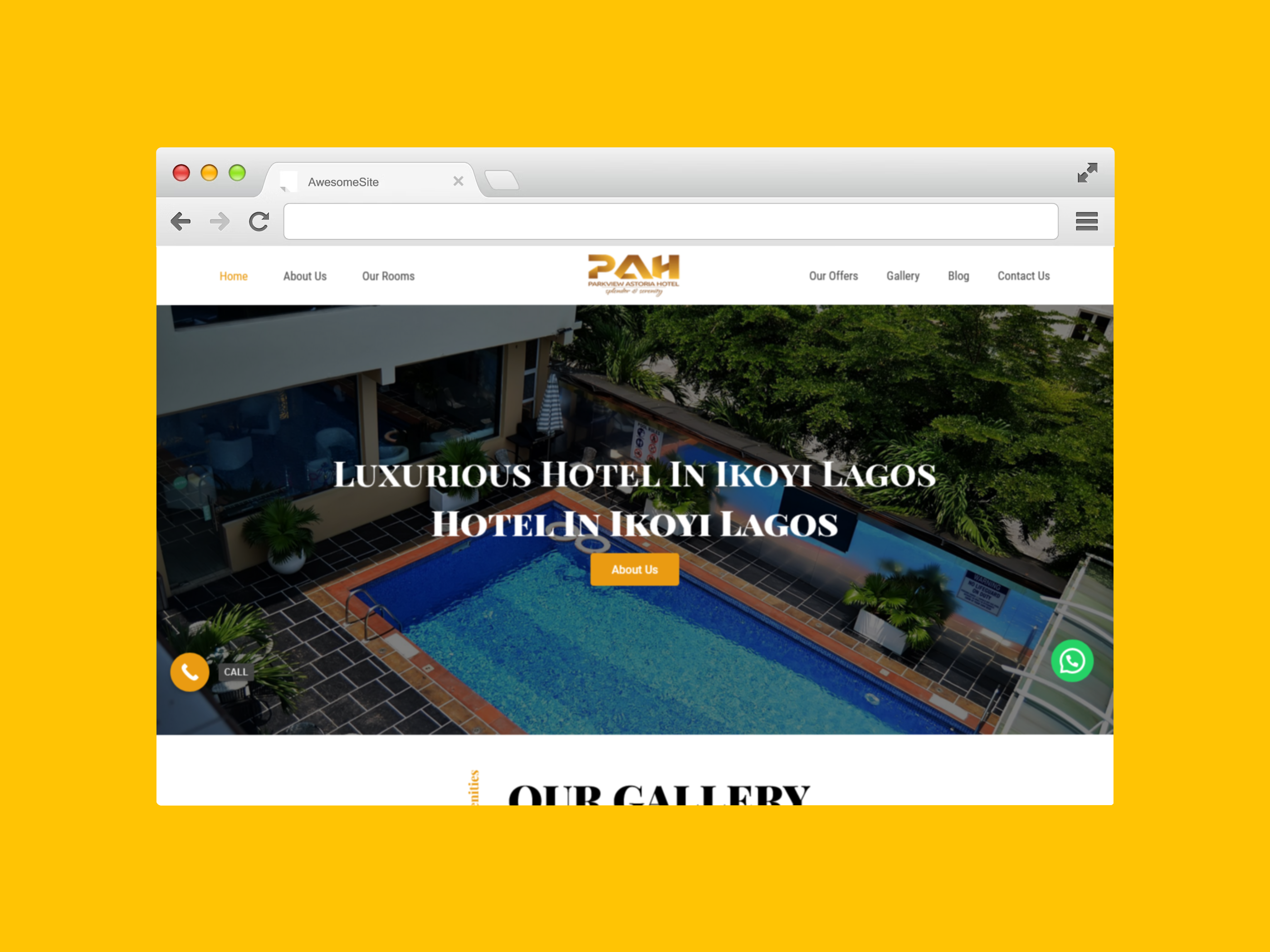 parkview astoria hotel || website || web design agency in lagos